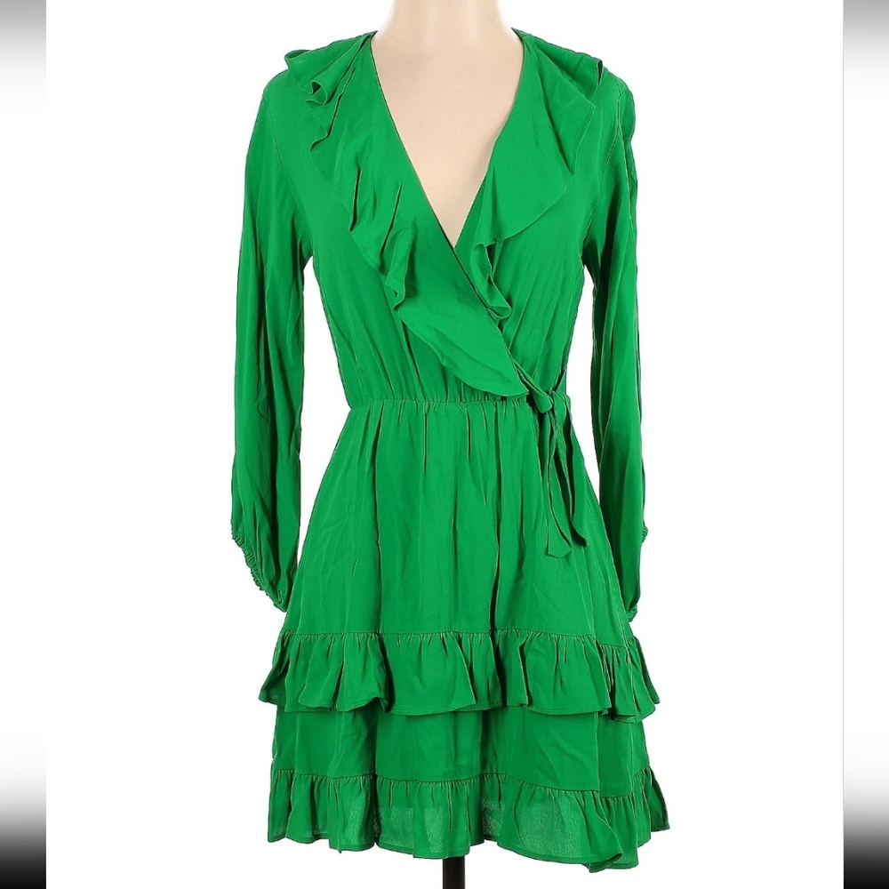 Green zara dress